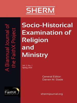 cover image of Socio-Historical Examination of Religion and Ministry, Volume 2, Issue 1